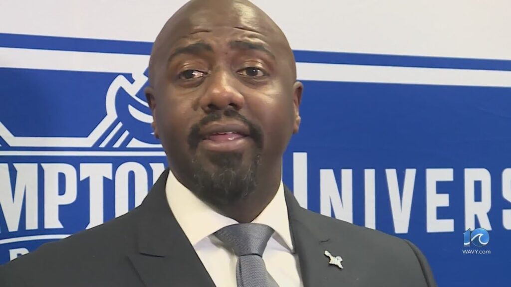 ivan thomas introduced as new hampton university coach