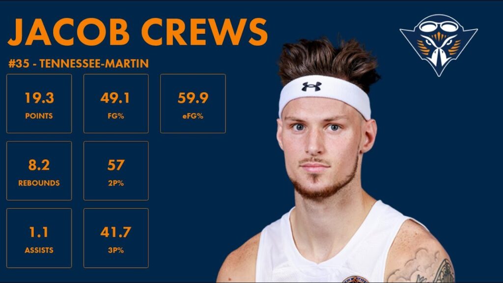 jacob crews tennessee martin 2023 24 transfer portal highlights 1