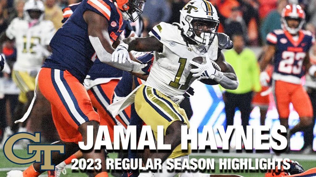 jamal haynes 2023 regular season highlights georgia tech rb