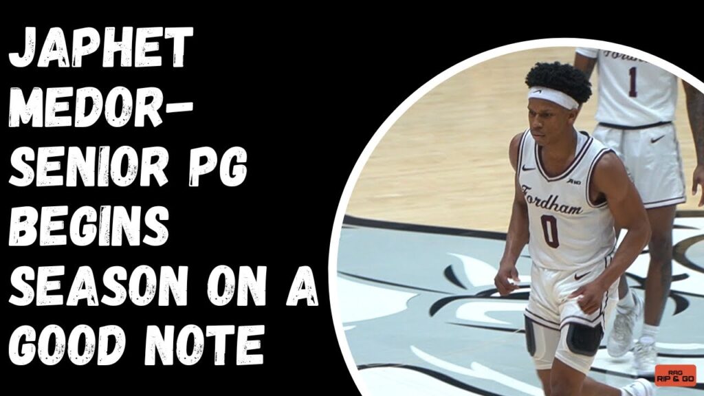 japhet medorfordham u senior pg begins season on a good note full highlights vs umbc