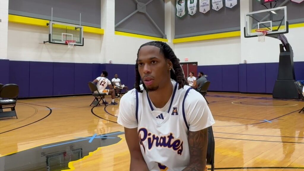 jayshayne woodard ecu basketball media day interview