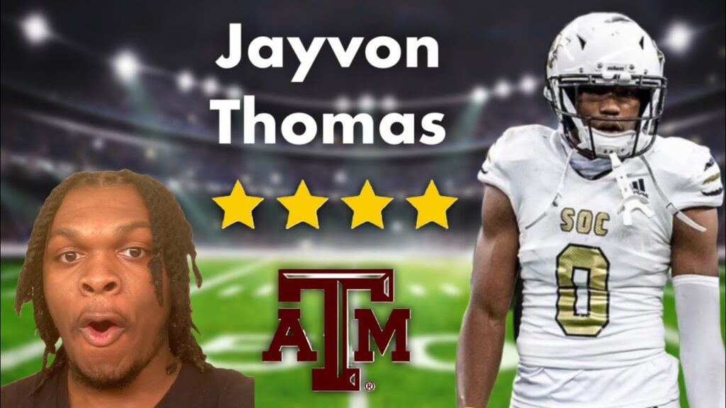 jayvon thomas highlights reaction texas am football commit