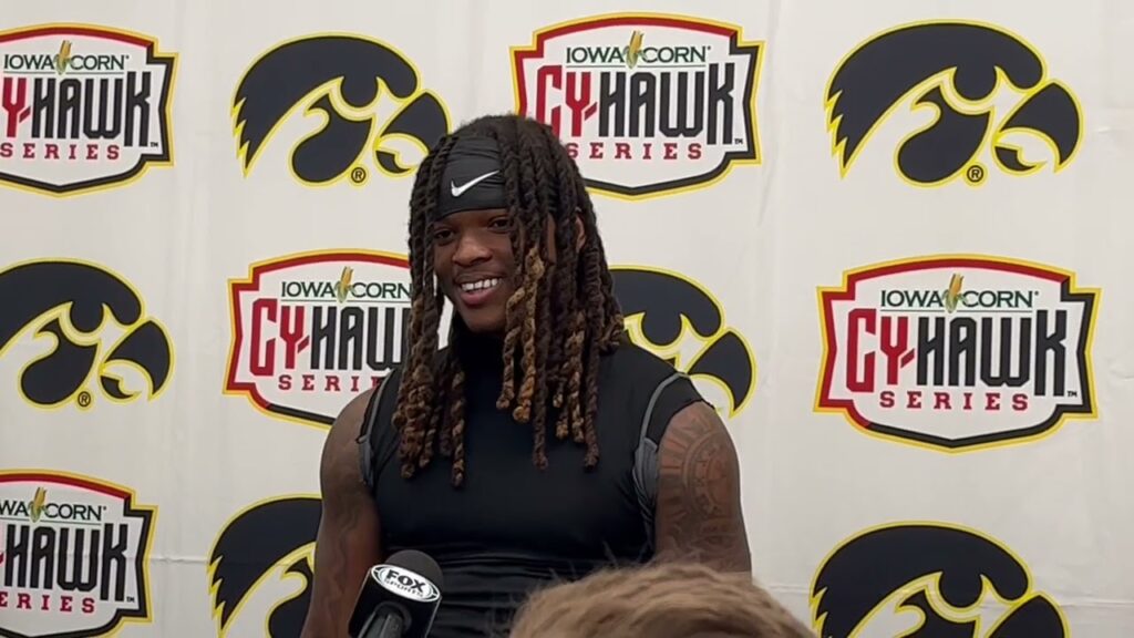 jaziun patterson was iowa footballs breakout star in cy hawk win