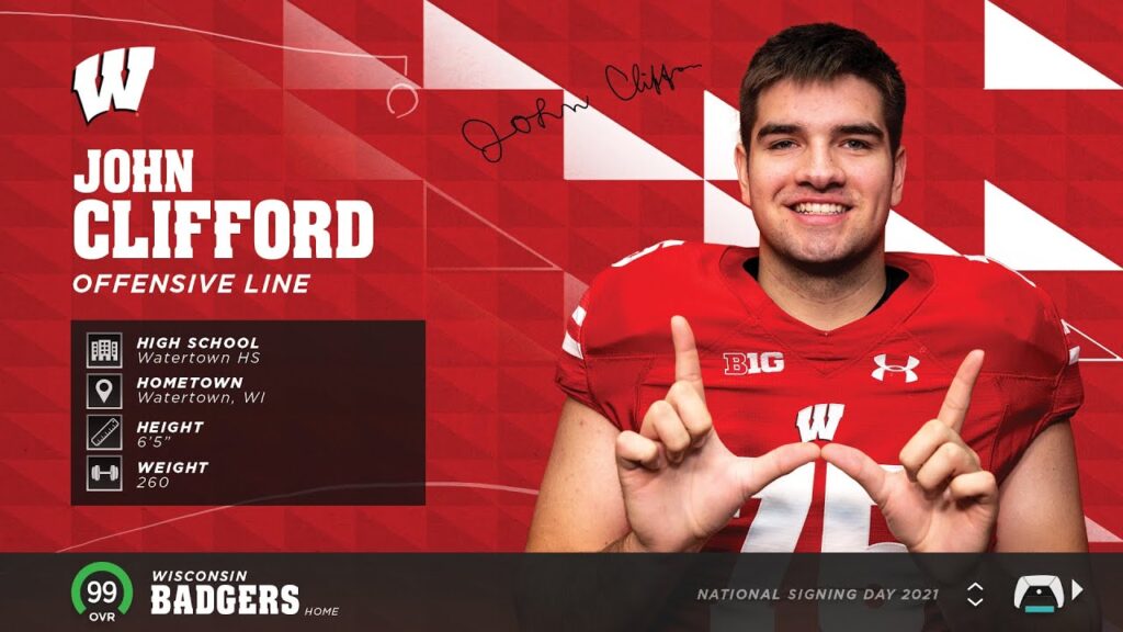 john clifford national signing day wisconsin 22