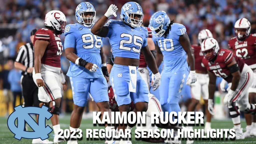 kaimon rucker 2023 regular season highlights north carolina dl