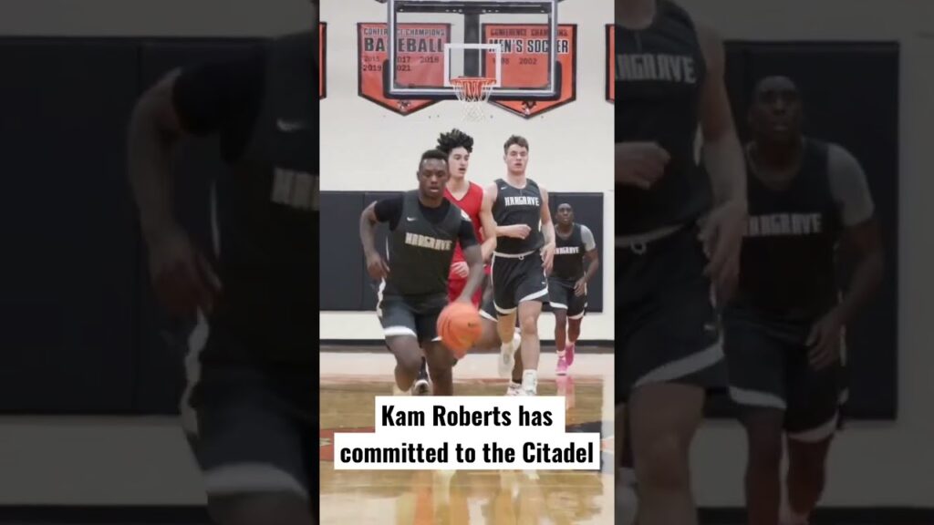 kam roberts dunks it home f09f92aa hes committed to the citadel