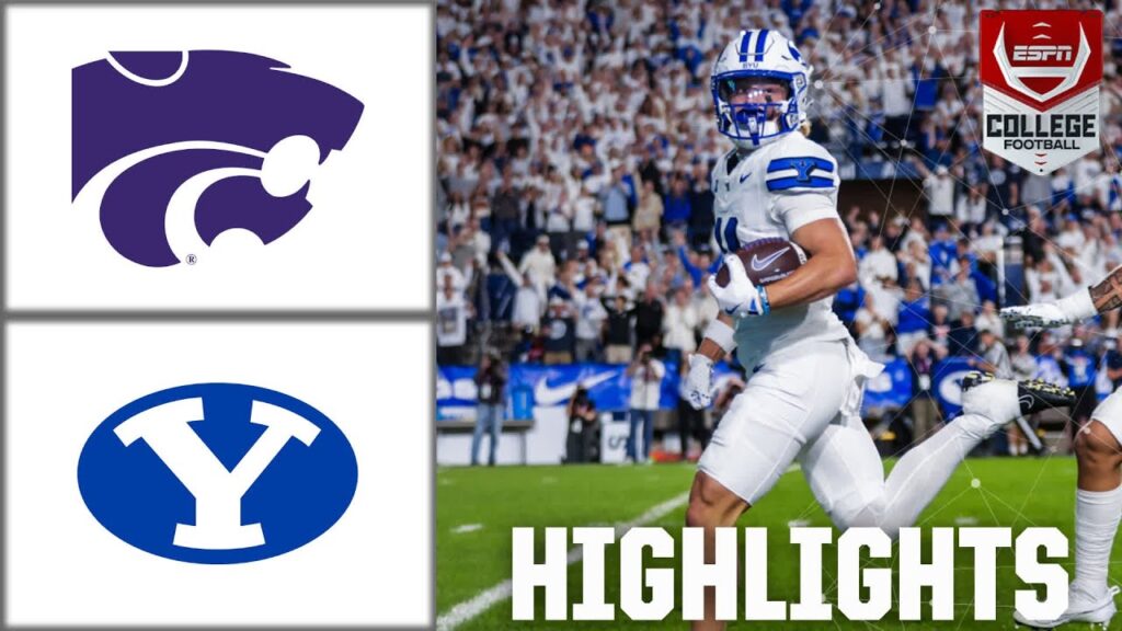 kansas state wildcats vs byu cougars full game highlights espn college football