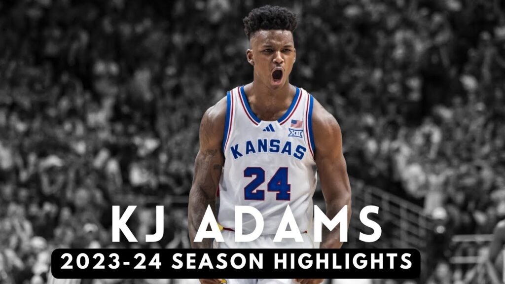 kj adams 2023 24 kansas jayhawks highlights