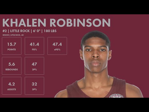 kk robinson little rock 2023 24 transfer portal highlights