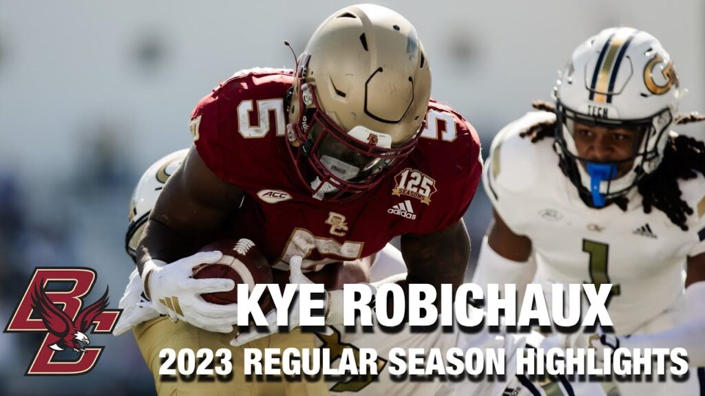 kye robichaux 2023 regular season highlights boston college rb