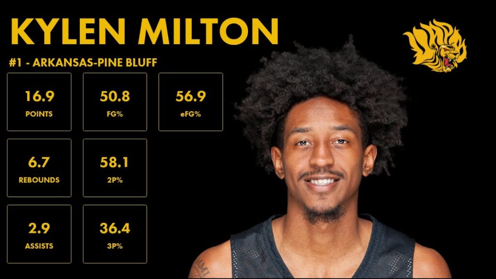 kylen milton arkansas pine bluff 2023 24 transfer portal highlights