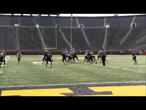 lapeer 2022 ot dustyn morell kent state commit highlights vs gr catholic central 1