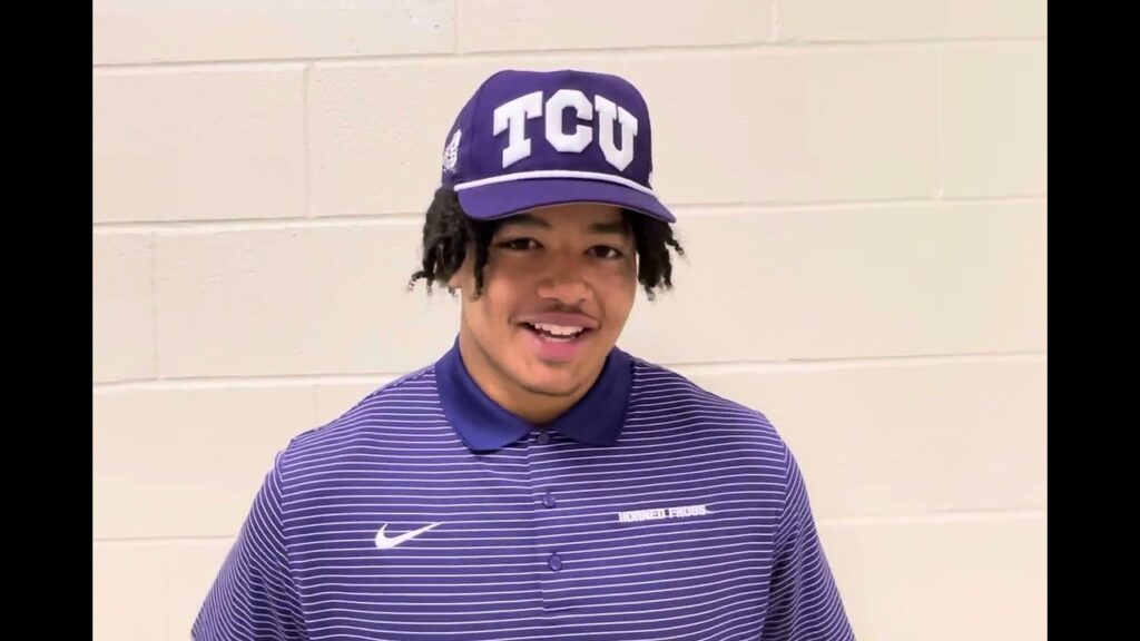 ld bell defensive end tristan johnson signs letter of intent with tcu football 12 20 23