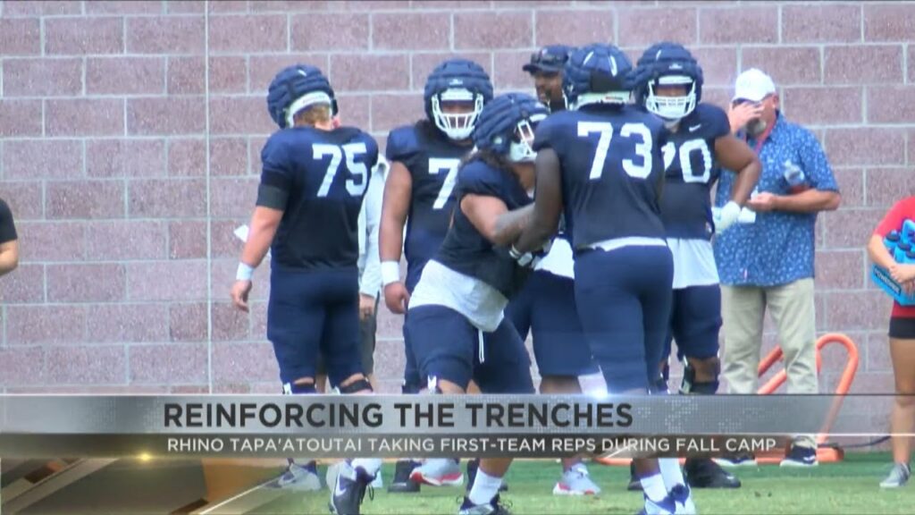 left tackle rhino tapaatoutai making a name for himself on arizonas offensive line