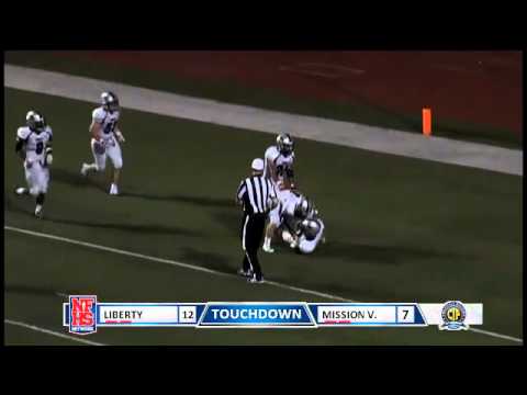 liberty 82 yd fumble return for td by stavris katsantonis