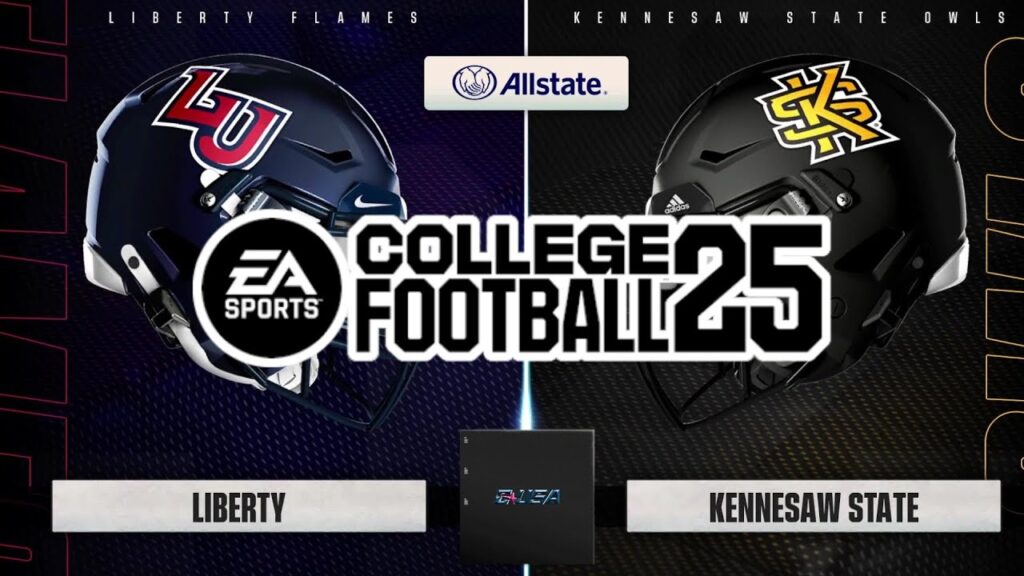 liberty vs kennesaw state ea college football 25 2024 season simulation 5 minute quarters