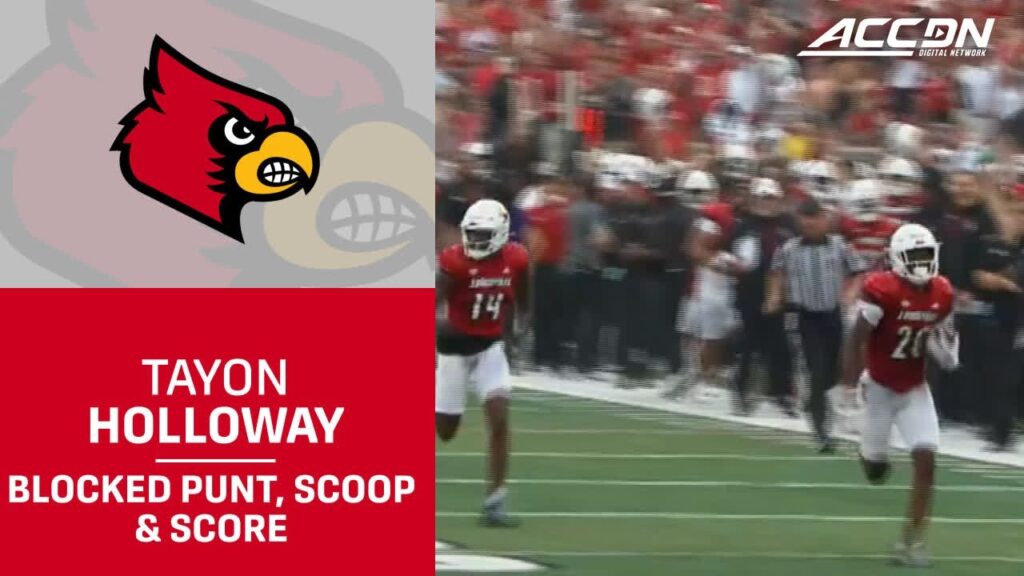 louisvilles tayon holloways blocked punt scoop score