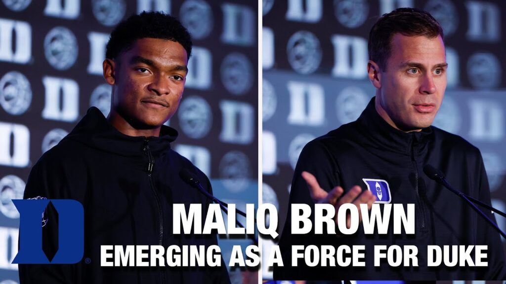 maliq brown emerging as a force in early duke practices