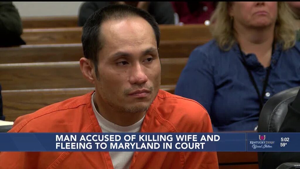 man accused of killing wife and fleeing to maryland in court