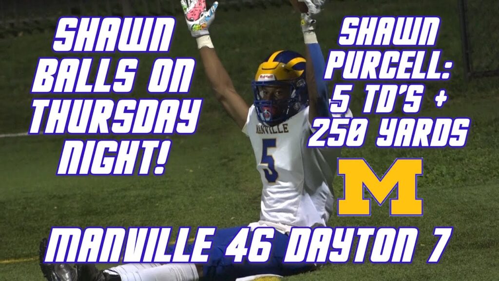 manville 46 dayton 7 week 3 highlights shawn purcell 5 tds
