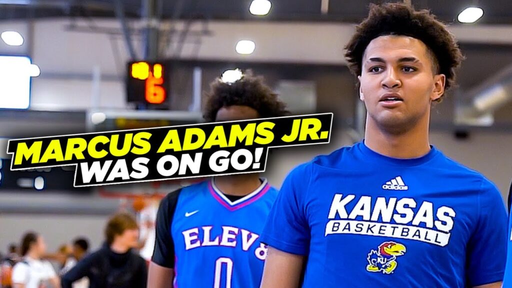 marcus adams jr is unguardable kansas commit was on go