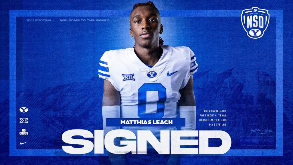 matthias leach byu football national signing day 2024