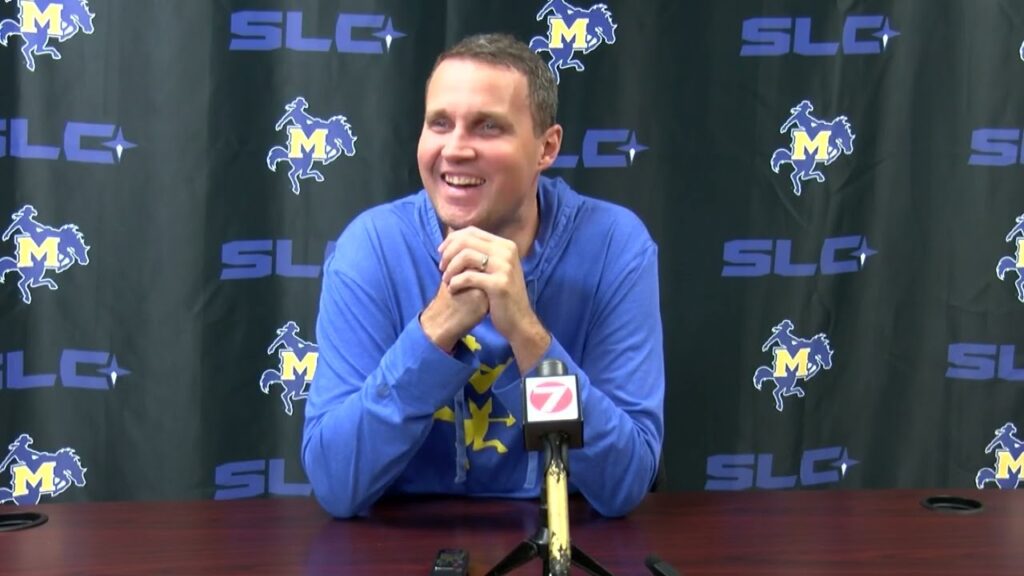 mcneese mens basketball head coach will wade discusses upcoming 2024 25 season