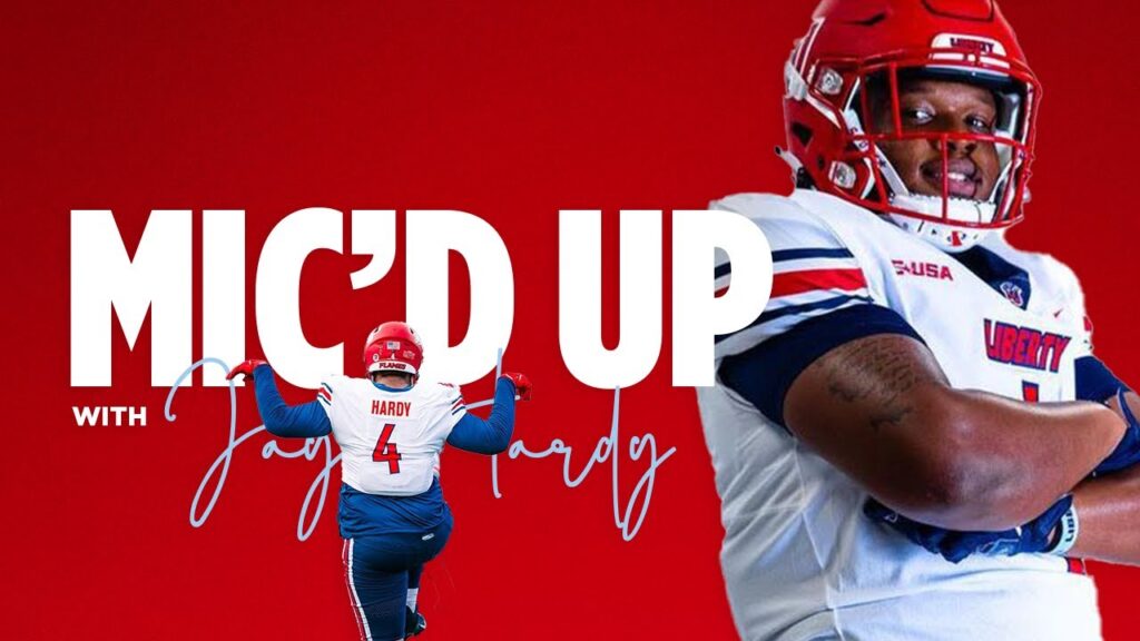 micd up jay hardy at the spring game f09f8f88f09fa4a3 liberty football