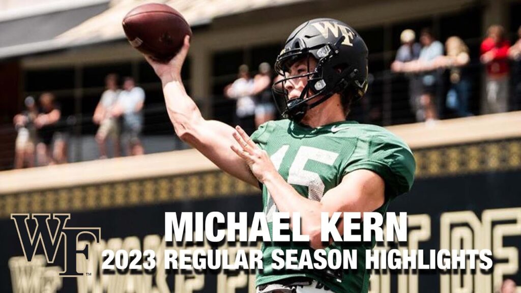 michael kern 2023 regular season highlights wake forest qb