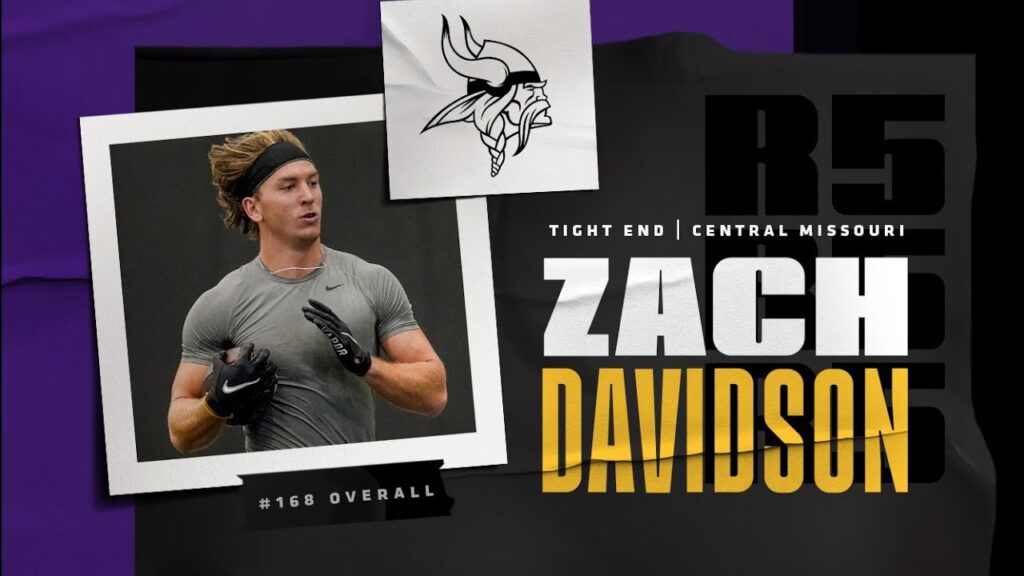 minnesota vikings select te zach davidson in round 5 of the 2021 nfl draft