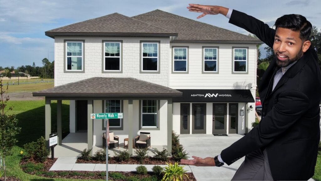 mosley model home tour by ashton woods at waverly walk in orlando florida open to below floorplan