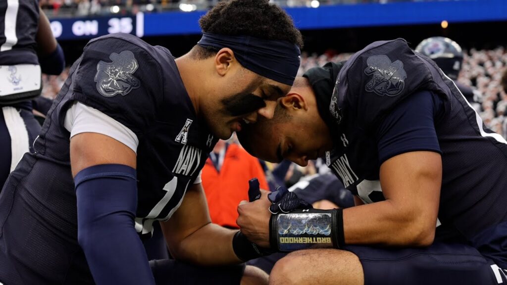 navy football news conference jaxson campbell p j volker bucknell week