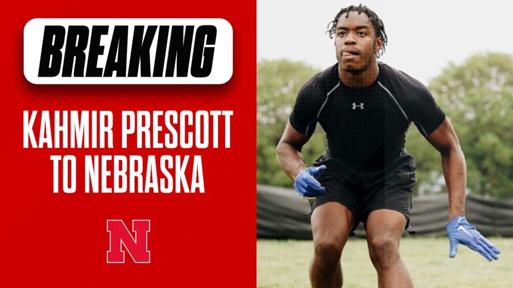 nebraska football lands walk on pledge from 2024 safety kahmir prescott i huskers i gbr