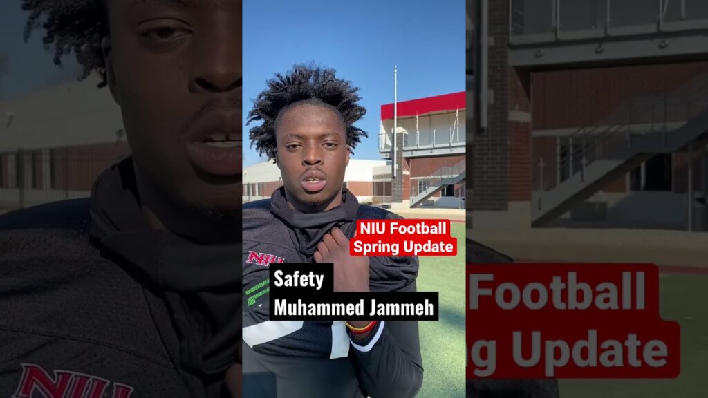 niu football spring update with s muhammed jammeh niu football thehardway