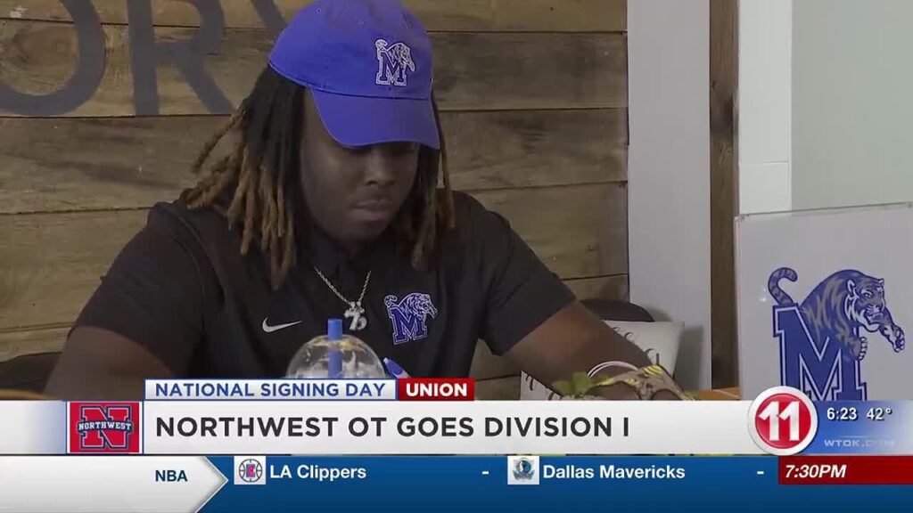 northwest community college offensive lineman cameron pascal signs with memphis
