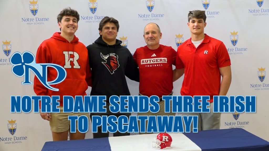 notre dames aj surace gabe winowich liam kilcomons sign with rutgers football