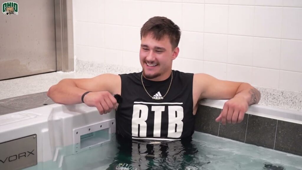 ohio football 2024 cold tub chronicles lb shay taylor