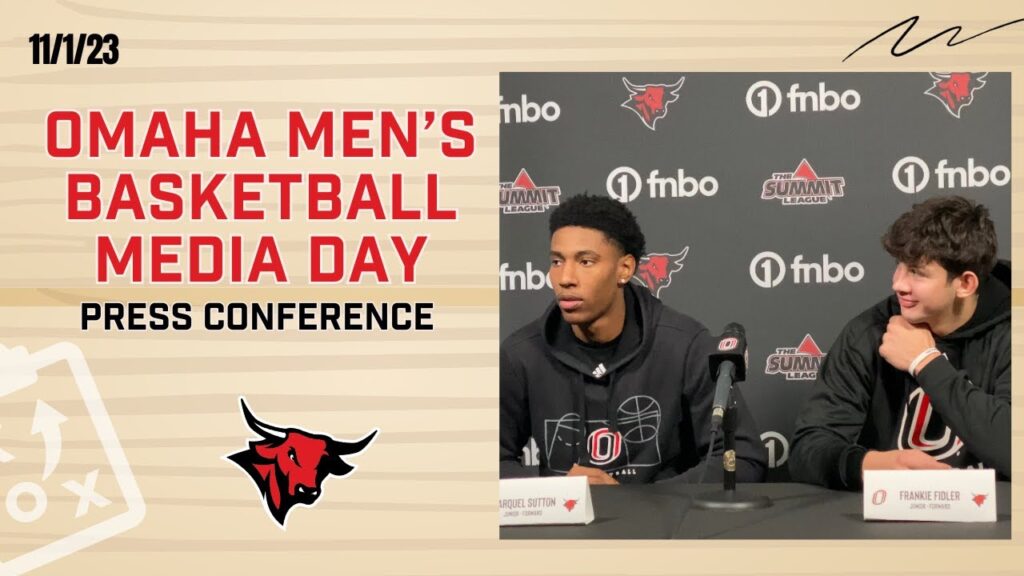 omaha mens basketball media day i full presser with marquel sutton and frankie fidler