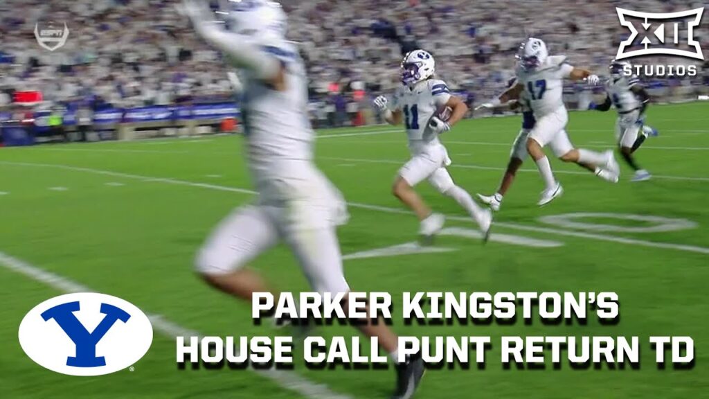 parker kingston insane punt return td