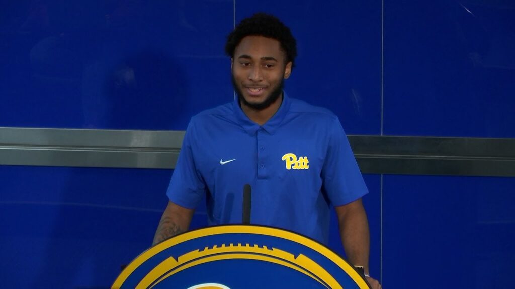 pitt football newcomer press conference cameron monteiro