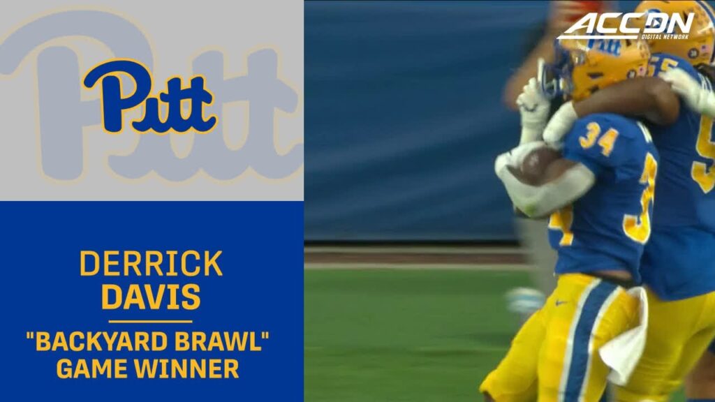 pitts derrick davis jr bullies in for the backyard brawl game winner