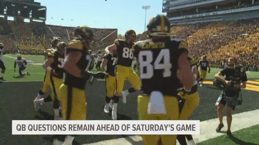 qb questions remain ahead of saturdays iowa vs northwestern game