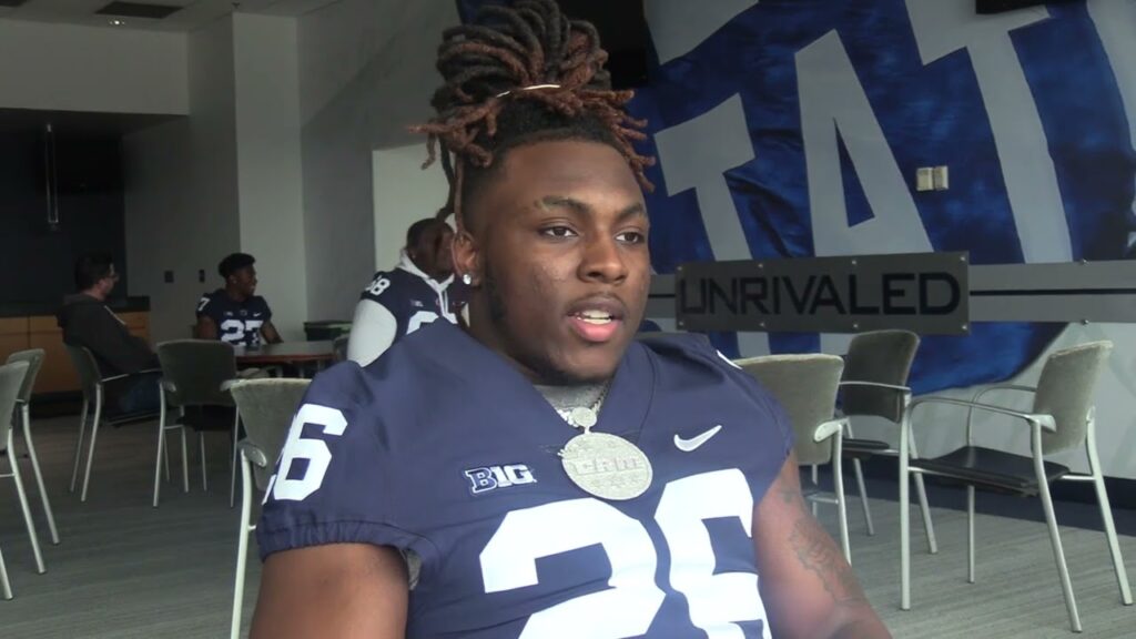 rb cam wallace talks year one and fitting in with a stacked running back room