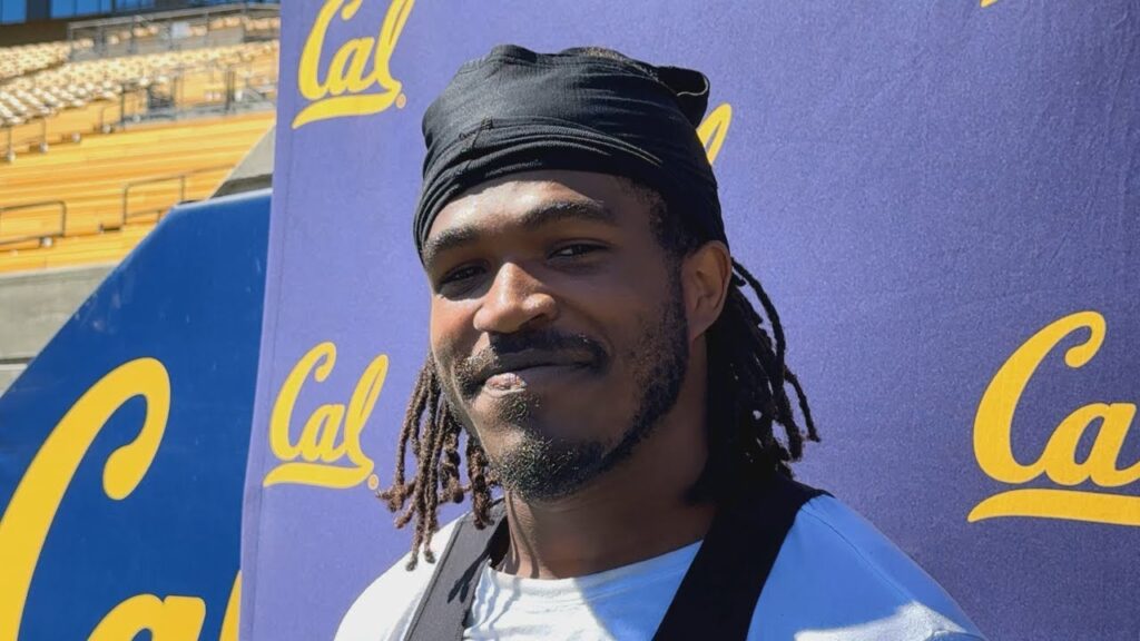 rb kadarius calloway talks on day 14 of cal training camp 8 16 24