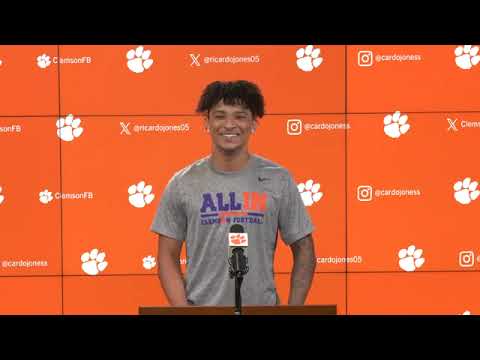 ricardo jones cant stop smiling about his early opportunities at clemson
