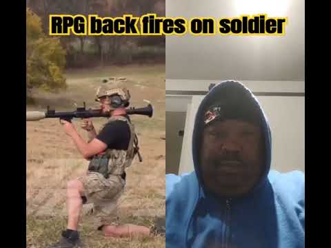 rpg blows up soldier gun army military shooting drill
