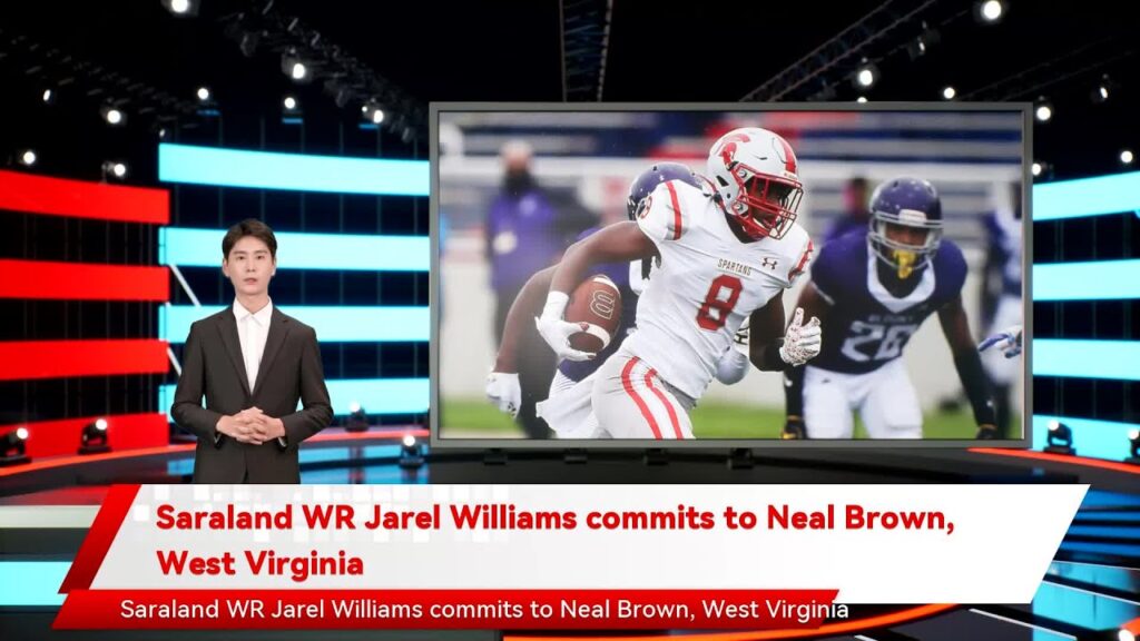 saraland wr jarel williams commits to neal brown west virginia