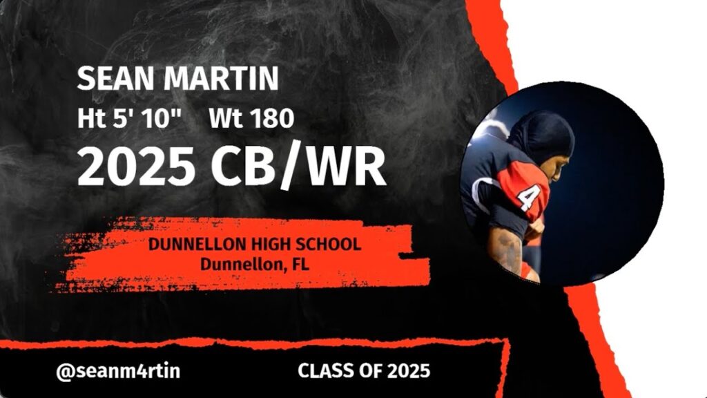 sean martin 2025 cb wr dunnellon fl