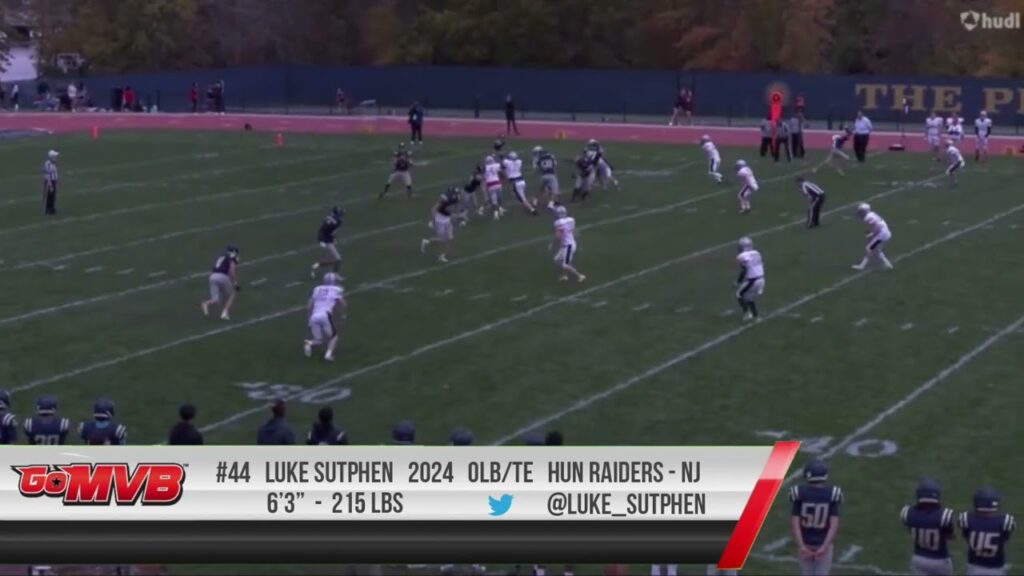 season highlights 24 te olb luke sutphen hun raiders nj undefeated