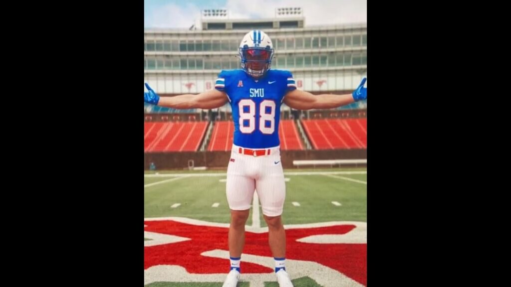 smu mustangs football lands michigan wolverines te transfer matthew hibner